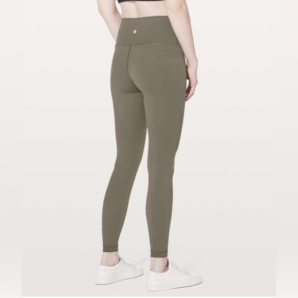 Lululemon Wunder Under Hi-Rise Tight 28” Dark Olive Full-On Luxtreme Size 6 - Picture 1 of 8